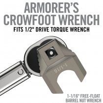 Real Avid Master-Fit Armorer's Crowfoot 1-1/16 Inch Free Float Barrel Nut Wrench