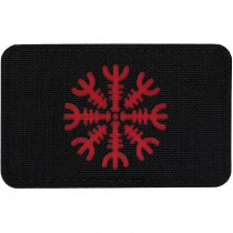 M-Tac Helm of Terror Horizontal Laser Cut Patch - Black / Red
