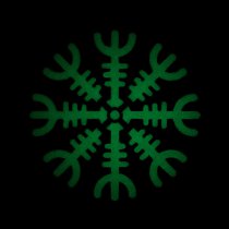 M-Tac Helm of Terror Horizontal Laser Cut Patch GID - Black