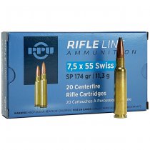 PPU 7.5x55mm Swiss A-428 SP 174gr 20pcs