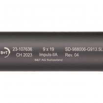 B&T USW-A1 & Glock Pistol Suppressor Impuls-IIA 9mm M13.5x1 CCW