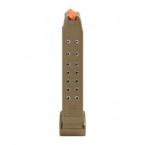 Glock Magazine 19rds G19X / 19 / 26 Orange Follower - Coyote