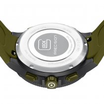 Glock Watch Black Titanium Case & Green Silicone Strap