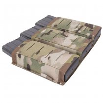 Warrior Laser Cut Triple Snap Mag Pouch 5.56mm - Multicam