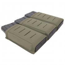 Warrior Laser Cut Triple Snap Mag Pouch 5.56mm - Ranger Green