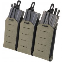 Warrior Laser Cut Triple Bungee 5.56 Magazine Pouch - Ranger Green