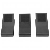 Warrior Laser Cut Detachable Front Panel Triple Snap Mag Pouch - Black