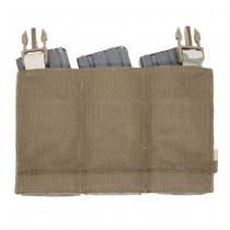 Warrior Laser Cut Detachable Front Panel Triple Snap Mag Pouch - Multicam