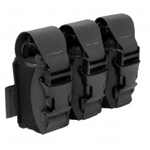 Warrior Laser Cut Triple 40mm Flash Bang Pouch - Black