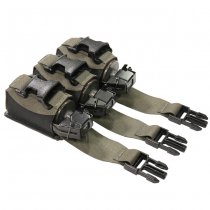 Warrior Laser Cut Triple 40mm Flash Bang Pouch - Ranger Green