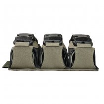 Warrior Laser Cut Triple 40mm Flash Bang Pouch - Ranger Green