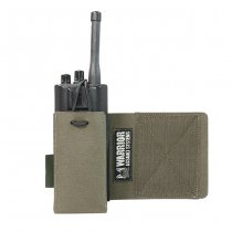 Warrior Laser Cut Wing Velcro Adustable Radio Pouch Left Side - Ranger Green