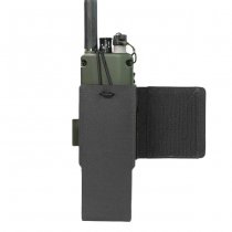 Warrior Laser Cut Wing Velcro MBITR/Harris Radio Pouch Left Side - Black