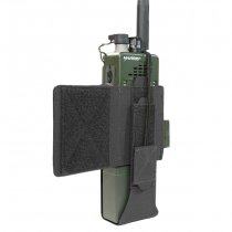 Warrior Laser Cut Wing Velcro MBITR/Harris Radio Pouch Left Side - Black