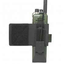 Warrior Laser Cut Wing Velcro MBITR/Harris Radio Pouch Left Side - Black
