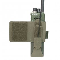 Warrior Laser Cut Wing Velcro MBITR/Harris Radio Pouch Left Side - Ranger Green