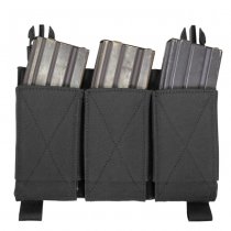 Warrior Detachable Triple Elastic Mag Pouch - Black