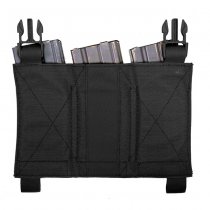Warrior Detachable Triple Elastic Mag Pouch - Black
