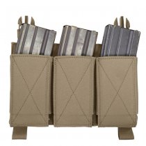 Warrior Detachable Triple Elastic Mag Pouch - Coyote