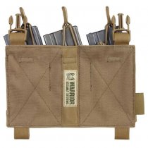 Warrior Detachable Triple MOLLE Open Pouch - Coyote