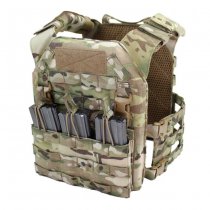 Warrior Detachable Triple MOLLE Open Pouch - Multicam