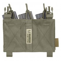 Warrior Detachable Triple MOLLE Open Pouch - Ranger Green