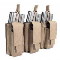 Warrior Triple M4 & Pistol Open Magazine Pouch - Coyote