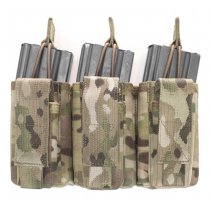 Warrior Triple M4 & Pistol Open Magazine Pouch - Multicam