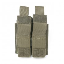 Warrior Double 9mm Pistol Magazine Pouch - Ranger Green
