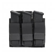 Warrior Triple 9mm Pistol Magazine Pouch - Black