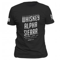 Warrior Whiskey Alpha Sierra WAS T-Shirt - Black - S