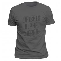 Warrior Whiskey Alpha Sierra WAS T-Shirt - Grey - S