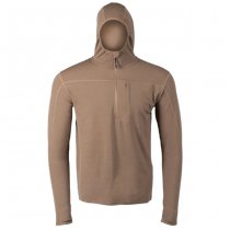 Eberlestock Lochsa 1/4 Zip Merino Hoody - Dark Earth - 2XL