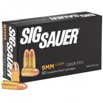 Sig Sauer 9x19mm 124gr Elite Ball FMJ 50rds