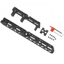 KRUK Long AK Handguard M-LOK & Long AK Gas Tube Cover - Black