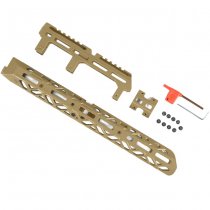 KRUK Long AK Handguard M-LOK & Long AK Gas Tube Cover - Coyote