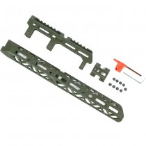 KRUK Long AK Handguard M-LOK & Long AK Gas Tube Cover - Olive