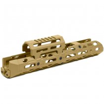 KRUK Medium AK Handguard M-LOK & Short Gas Tube Cover - Coyote