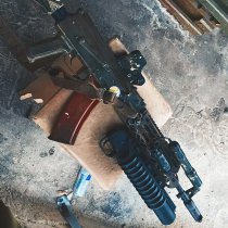 KRUK Medium AK Handguard M-LOK & Long Gas Tube Cover - Black