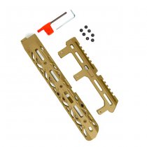 KRUK Medium AK Handguard M-LOK & Long Gas Tube Cover - Coyote