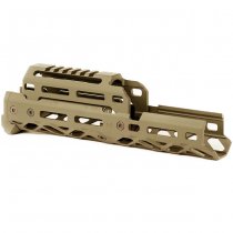 KRUK Long AKS-74U Handguard M-LOK & Short Top Cover - Coyote