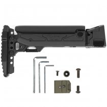 KRUK Universal Telescopic AK Stock & Left-Side Folding Adapter CRC 9037 - Black