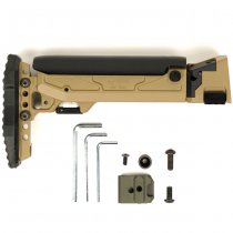 KRUK Universal Telescopic AK Stock & Left-Side Folding Adapter CRC 9037 - Coyote