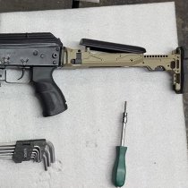 KRUK Universal Telescopic AK Stock & Left-Side Folding Adapter CRC 9037 - Olive