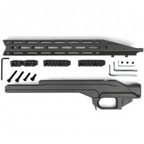 KRUK Aluminum Chassis & Handguard Howa 1500 Short Action - Black