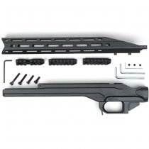 KRUK Aluminum Chassis & Handguard Howa 1500 Long Action - Black