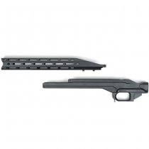 KRUK Aluminum Chassis & Handguard Howa 1500 Long Action - Black
