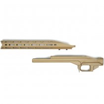 KRUK Aluminum Chassis & Handguard Remington Model 700 Short Action - Coyote