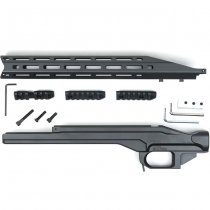 KRUK Aluminum Chassis & Handguard Remington Model 700 Long Action - Black