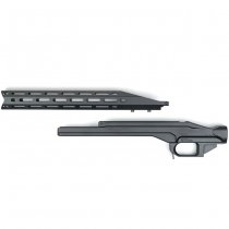 KRUK Aluminum Chassis & Handguard Remington Model 700 Long Action - Black